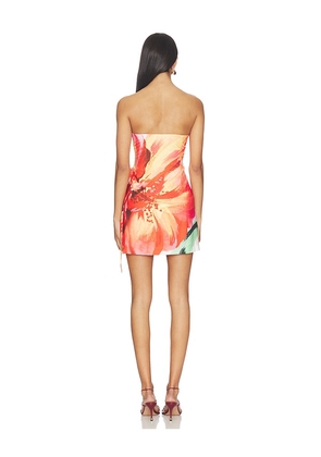MINKPINK Zinnia Tie Side Mini Dress in Pink. Size L. Also in S, XS, M.