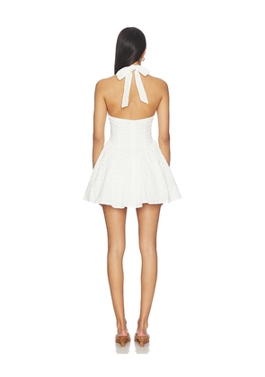 MORE TO COME Jazmin Mini Dress in White. Size L. Also in XS, XXS, M.