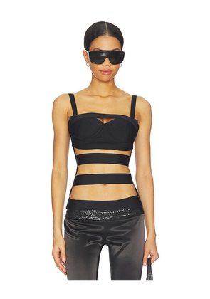 NIIHAI Sneak Bandage Top in Black. Size L. Also in M, S, XL, XS.