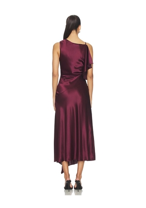 NICHOLAS Nayara Dress in Wine. Size 0. Also in 2, 4, 6, 8.