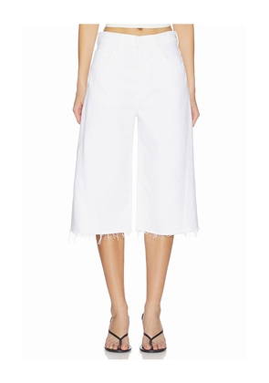 MOTHER The Whole Lot Zip Twist Fray Jeans in Ivory. Size 23. Also in 24, 25, 26, 27, 28, 29, 30, 31, 32, 33, 34.