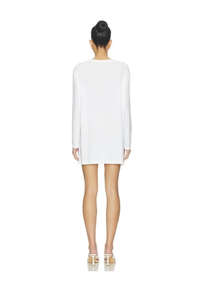 Norma Kamali x Lifestyle Oversized Long Sleeve Mini Dress in White. Size M. Also in XXS, XS, S, L.