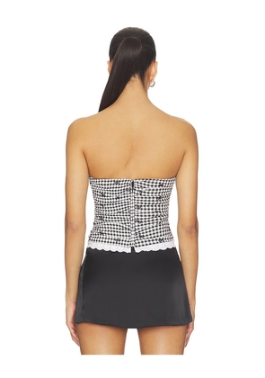 MAJORELLE Emilia Top in Black,White. Size XXS. Also in XS, S, M, L, XL.