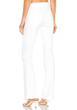 PAIGE High Rise Manhattan Boot Jeans in White. Size 24. Also in 32, 31, 33.