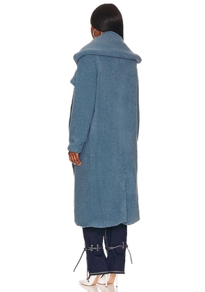 SNDYS x REVOLVE Teddy Coat in Teal. Size XL. Also in XS.