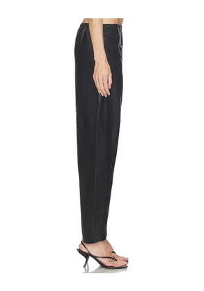 La Ligne Leather Barrel Leg Colby in Black. Size XS. Also in S, M.