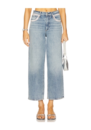 Rag & Bone Andi High Rise Ankle Wide Leg Jeans in Blue. Size 27. Also in 30.