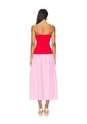 SWF x REVOLVE Drop Waist Dress in Red. Size M. Also in L.
