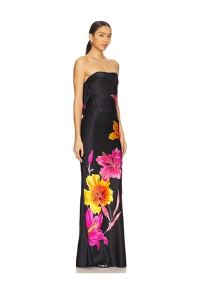 retrofete Keaton Silk Dress in Black. Size M. Also in XS, S, L.
