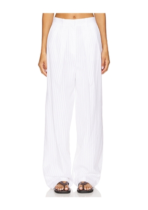 Theory Pleat Pant in White. Size 6. Also in 12.