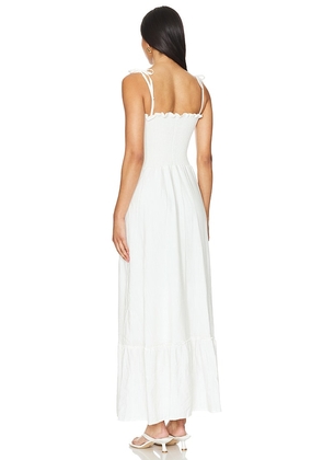 PEIXOTO x REVOLVE Eddie Maxi Dress in White. Size M. Also in XS, XL.