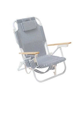 Sunnylife The Resort Luxe Beach Chair in Navy.