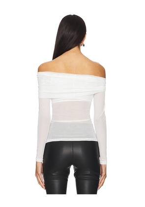 superdown Kami Off Shoulder Top in Ivory. Size M. Also in XS, XXS, S, L.