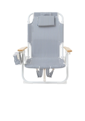 Sunnylife The Resort Luxe Beach Chair in Navy.