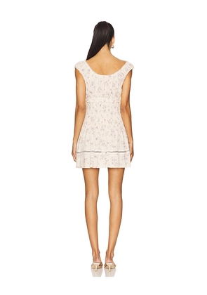 Tularosa Loren Mini Dress in Cream. Size XL. Also in XS, S, M, L.