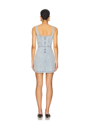 Show Me Your Mumu Corset Mini Dress in Blue. Size M. Also in XS.