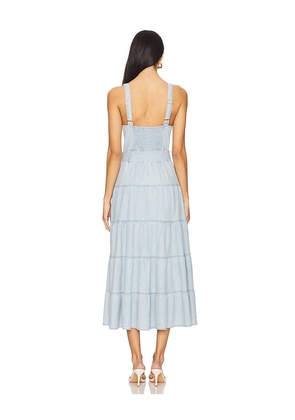 Show Me Your Mumu Lainey Midi Dress in Baby Blue. Size M. Also in S, L, XL.