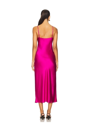 SABLYN Taylor V-neck Bias Cut Dress in Pink. Size S. Also in M.