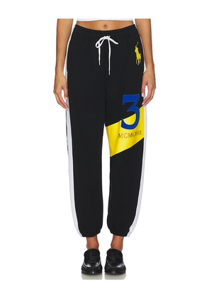 Polo Ralph Lauren x REVOLVE Graphic Fleece Jogger Sweatpant in Black. Size L. Also in M, S, XL, XS, XXS.