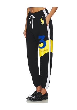Polo Ralph Lauren x REVOLVE Graphic Fleece Jogger Sweatpant in Black. Size L. Also in S, XS, M, XL.