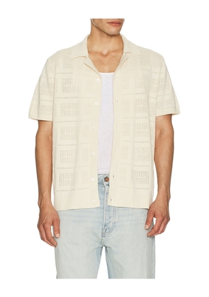 Rails Yates Camp Shirt in Cream. Size M. Also in XL/1X.