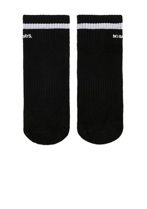 Souls. No Bad Days Sock in Black. Size M-L. Also in S-M.