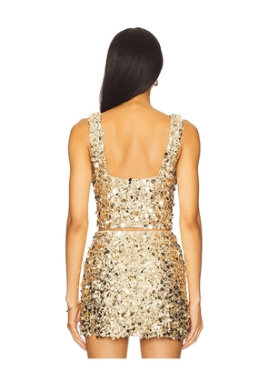 Show Me Your Mumu Mixer Top in Metallic Gold. Size M. Also in L.