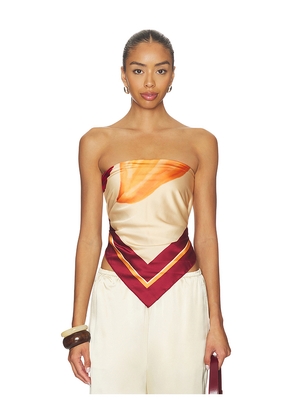 SNDYS Cattleya Wrap in Red.