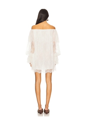 Tularosa Winona Mini Dress in White. Size L. Also in XS, S, M.