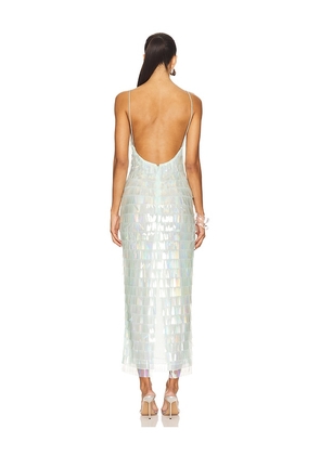 retrofete Alana Dress in Blue. Size M. Also in S.