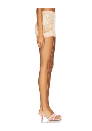 retrofete Franklyn Knit Short in Tan. Size M. Also in L, XL.