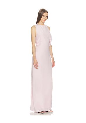 SRG Karina Silk Gown in Blush. Size L. Also in XXS, XS, S, M, XL.