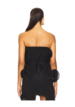 Sid Neigum Wave Tube Top in Black. Size M. Also in XS, S, L.