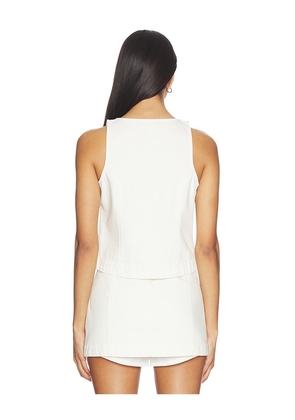Show Me Your Mumu Lena Tie Tank in White. Size L. Also in XS, S, M, XL.