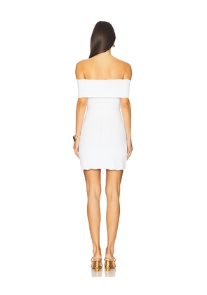 retrofete Laighton Knit Dress in White. Size M. Also in S, L.