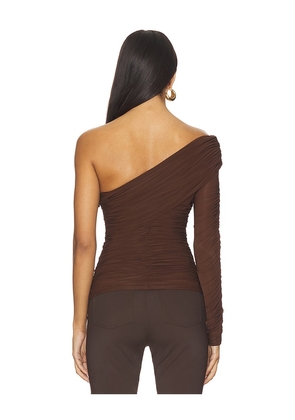Ronny Kobo Adriene Top in Brown. Size S. Also in M, L.