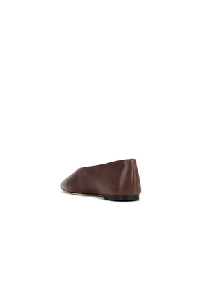 Tony Bianco Brash Flat in Chocolate. Size 10. Also in 7.5, 8.5.