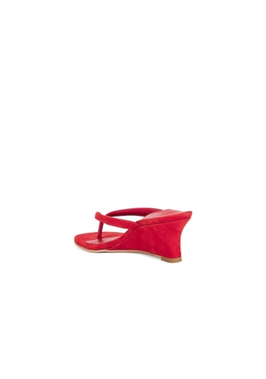 Tony Bianco Edgy Wedge Sandal in Red. Size 10. Also in 8.