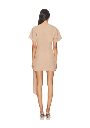 superdown Kirana Wrap Front Dress in Taupe. Size L. Also in XS, XXS, S, M.