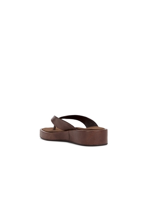Tony Bianco Kyra Flip Flop in Chocolate. Size 10. Also in 6, 5, 7, 8, 9.