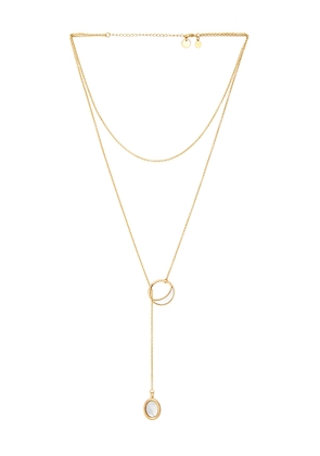 petit moments Morgan Necklace in Metallic Gold.