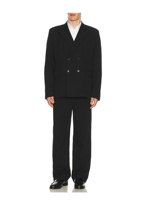 Palmes Double Breasted Blazer in Black. Size 48. Also in 50, 52.