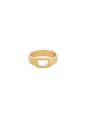 petit moments Totem Ring in Metallic Gold. Size 6. Also in 7, 8.