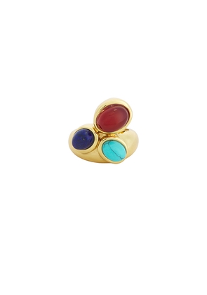 petit moments Sevilla Ring in Blue,Brown. Size 6. Also in 7, 8.