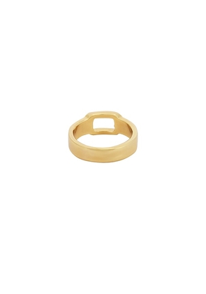 petit moments Totem Ring in Metallic Gold. Size 6. Also in 7, 8.