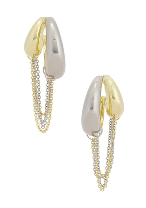 petit moments Mirage Earrings in Metallic Gold,Metallic Silver.