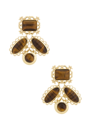 petit moments Wisteria Earrings in Brown.