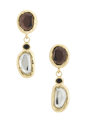 petit moments Mosaic Earrings in Black.