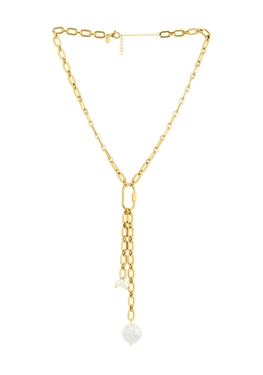 petit moments Roe Necklace in Metallic Gold.
