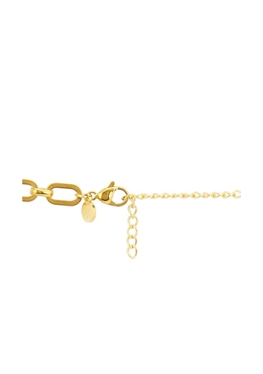 petit moments Roe Necklace in Metallic Gold.